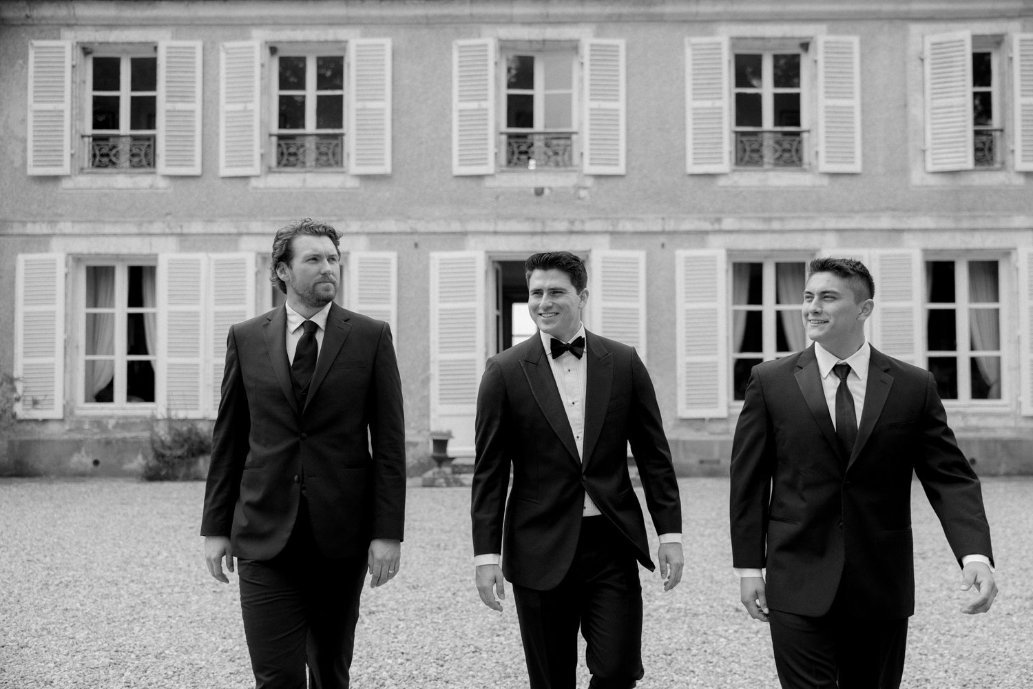 chateau paris groomsmen