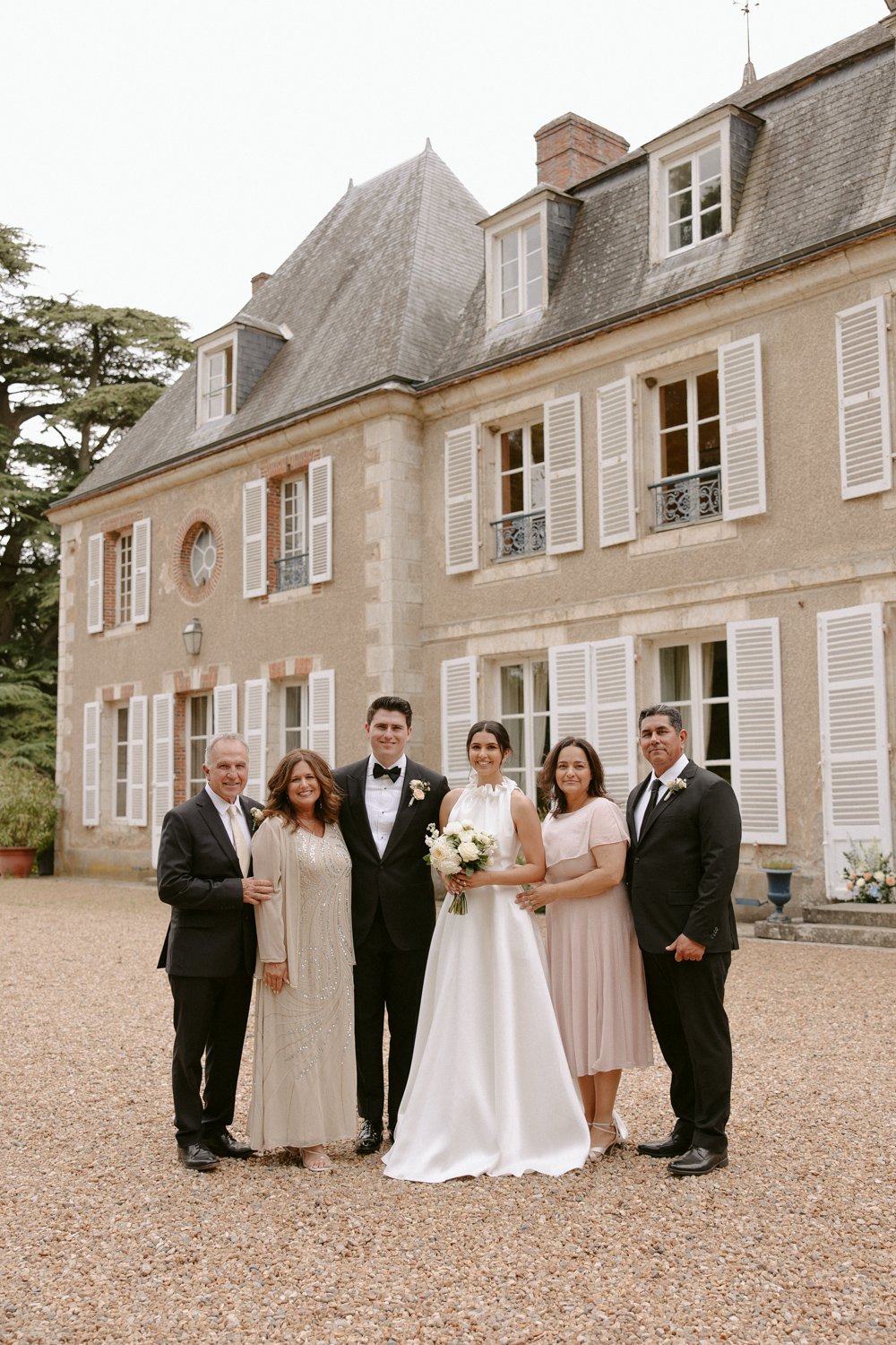 chateau wedding paris formal family photographs